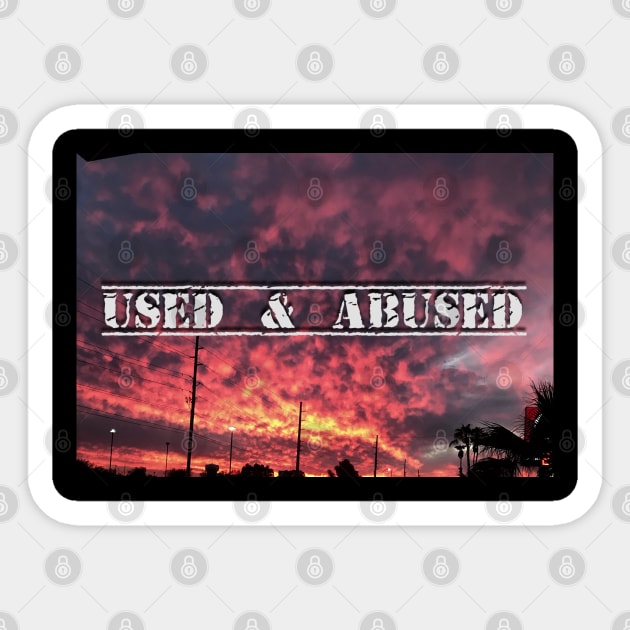 Fire In The Sky Sticker by Used & Abused Pod